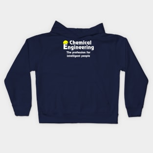 Smart Chemical Engineer White Text Kids Hoodie